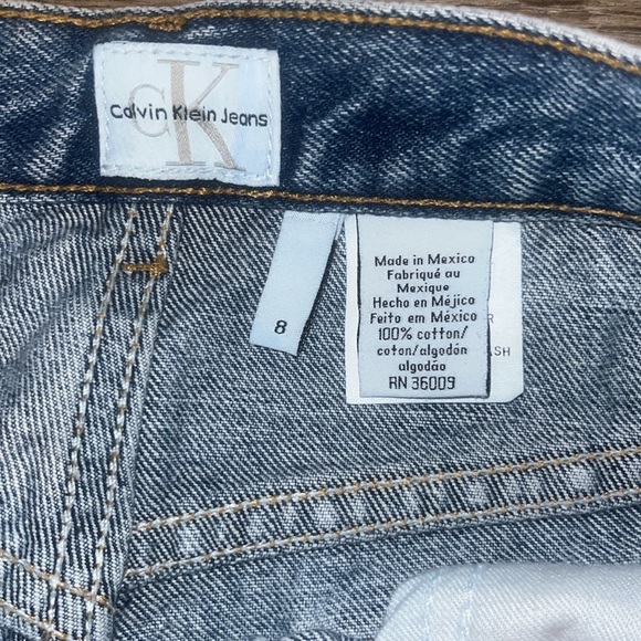 Calvin Klein Blue Boot Cut Denim Jeans - Picture 11 of 13